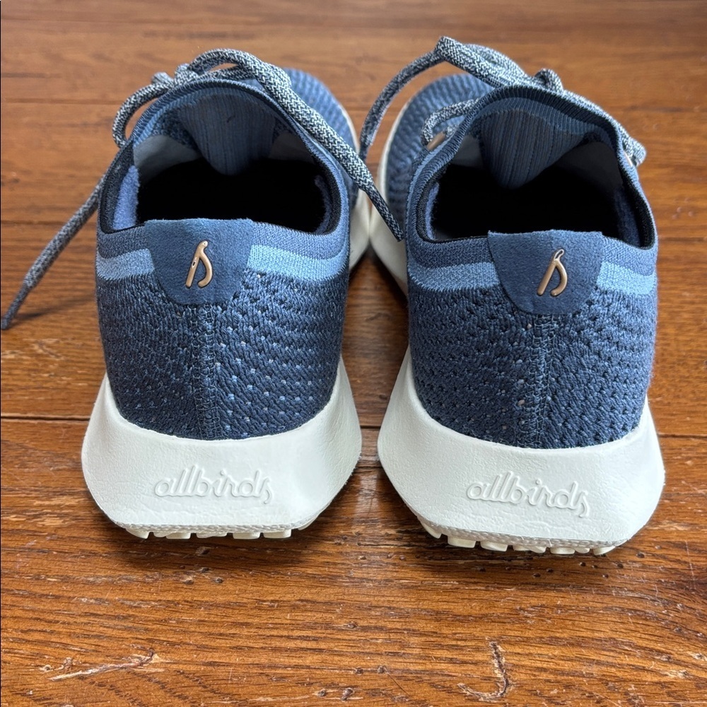 Allbirds Tree Dasher 2 Shoes Women’s Blue Slip-in Lace Up Sneaker Size 7.5 - Picture 8 of 13